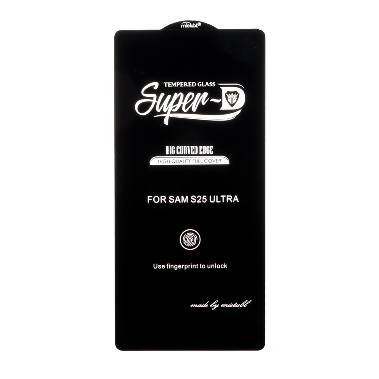 محافظ صفحه نمایش شیشه ای Samsung Galaxy S25 Ultra - Full Cover Super D Mietubl - ESD - مشکی (بدون پک) - NTC ORG