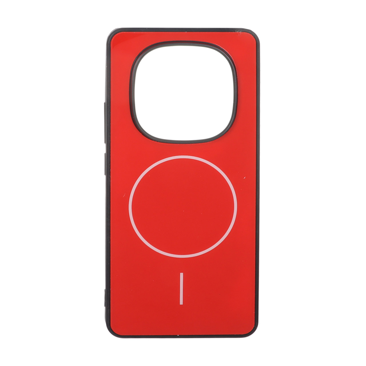 قاب M Pro پشت براق طرح مگ سیف Xiaomi Redmi Note 14 Pro 4G - قرمز