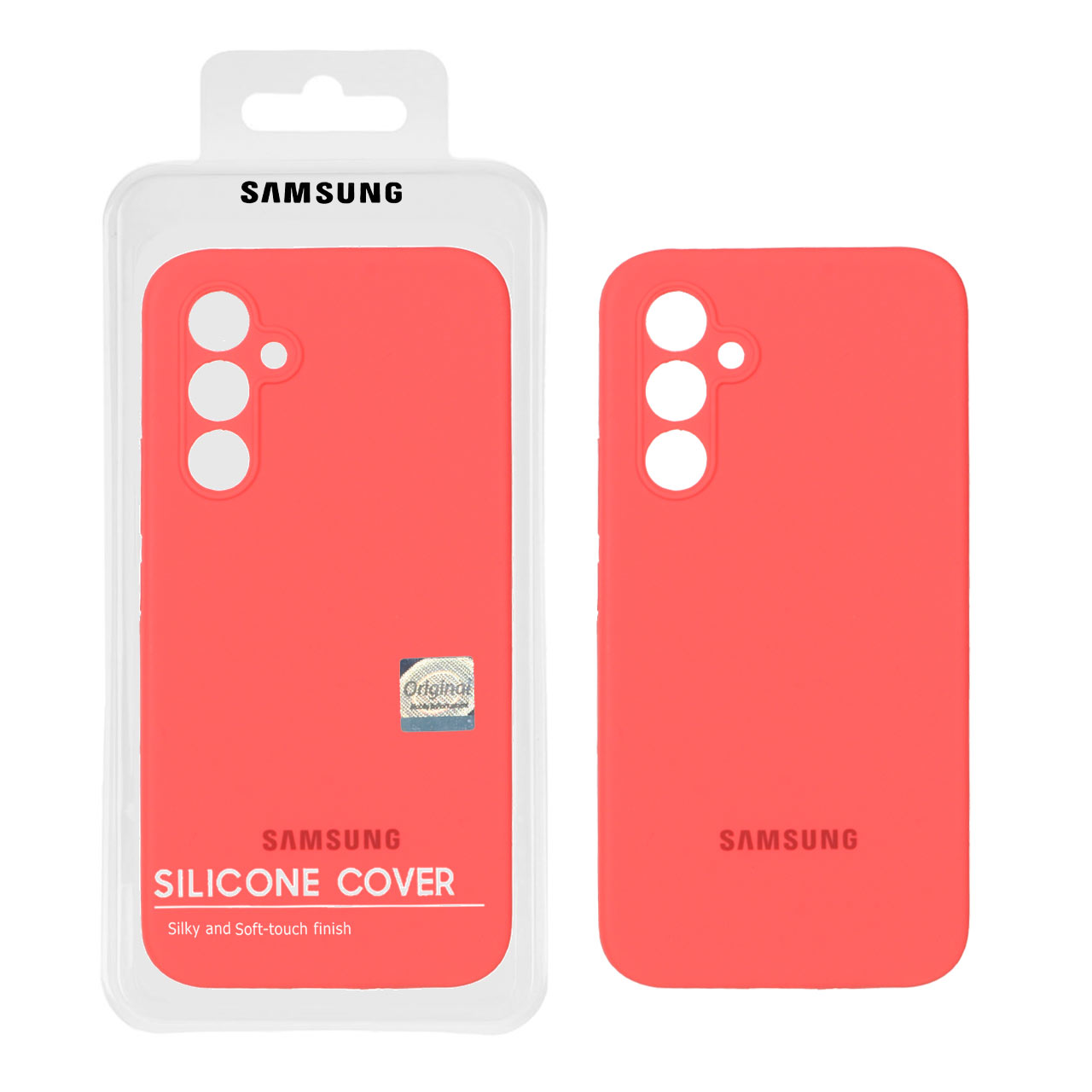 قاب سیلیکونی پاک کنی اورجینال Master Quality مدل Samsung Galaxy A54 - مرجانی (پک دار)