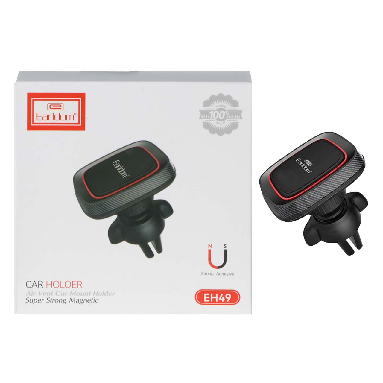 هولدر گوشی موبایل دریچه کولری Earldom مدل EH49 - مشکی