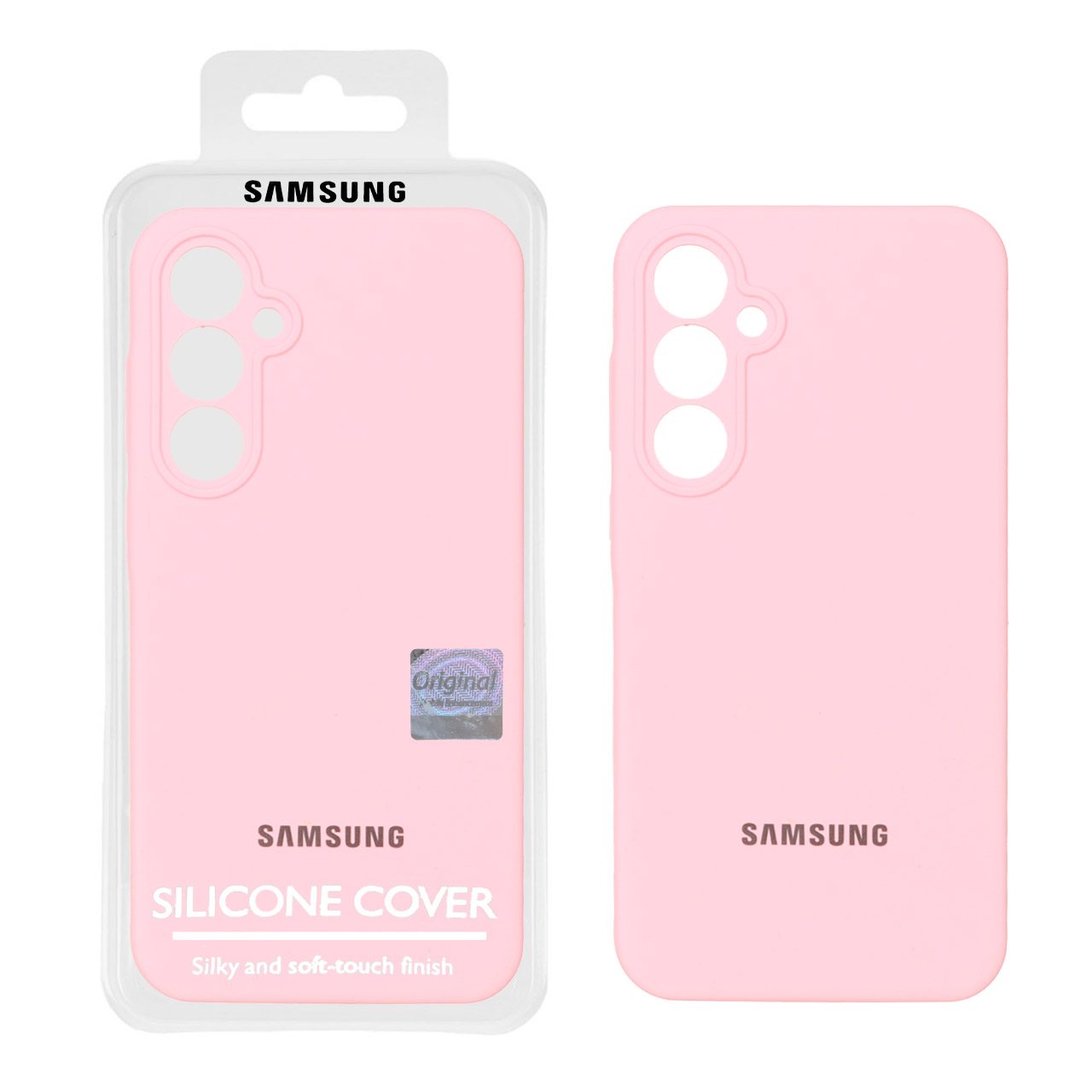 قاب سیلیکونی پاک کنی اورجینال Master Quality مدل Samsung Galaxy A35 - صورتی (پک دار)