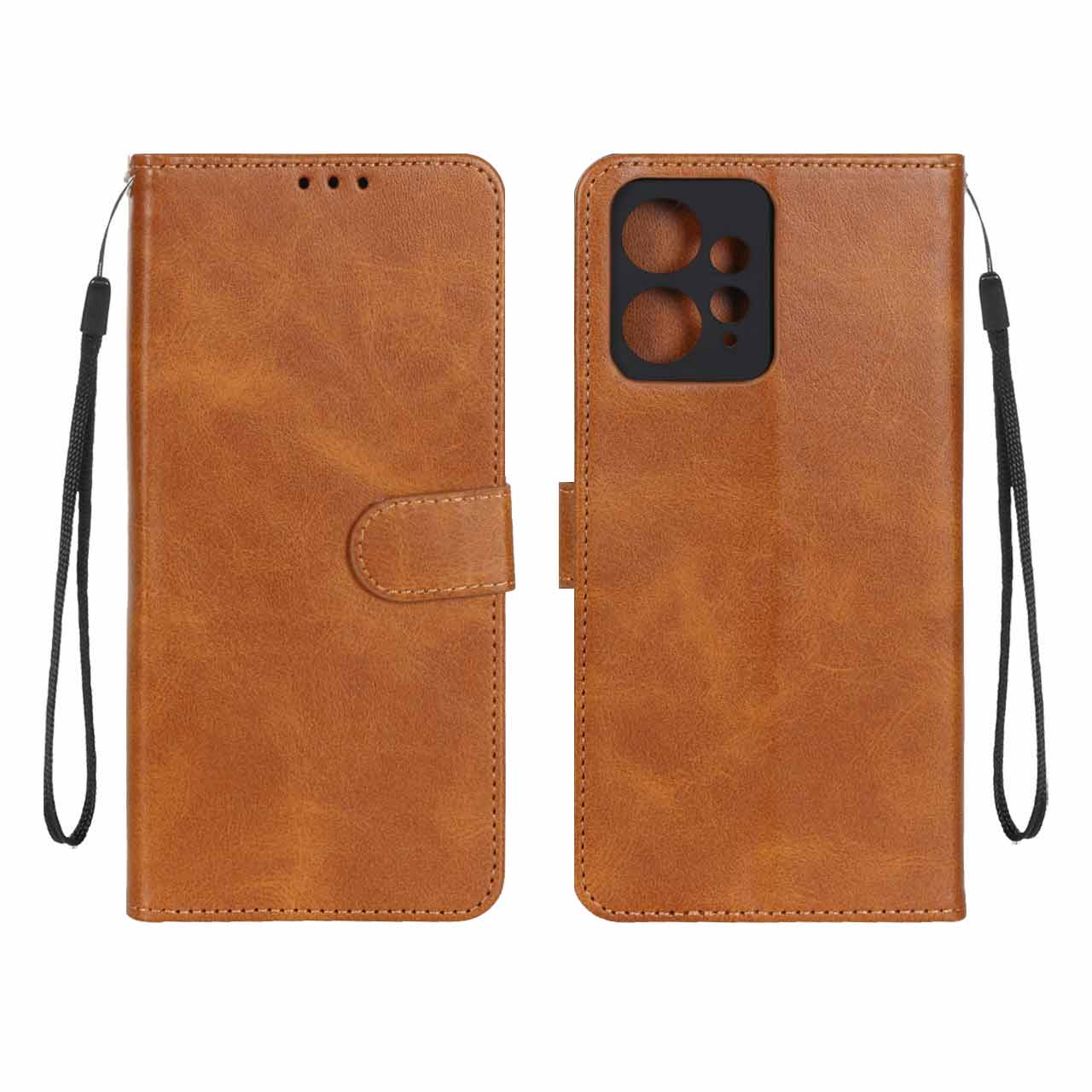 کیف موبایل مگنتی درجه یک MNC مدل Xiaomi Redmi Note 12 4G - عسلی