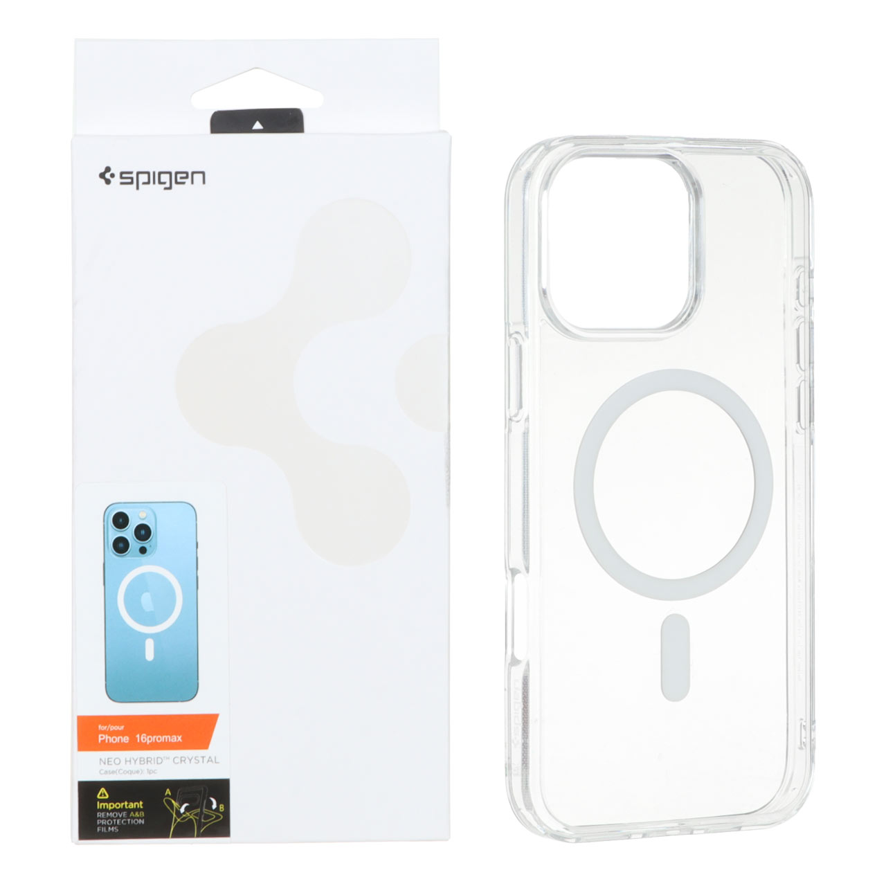 قاب Spigen اورجینال شفاف NEO HYBRID Magsafe مدل Apple iPhone 16 Pro Max (پک دار)