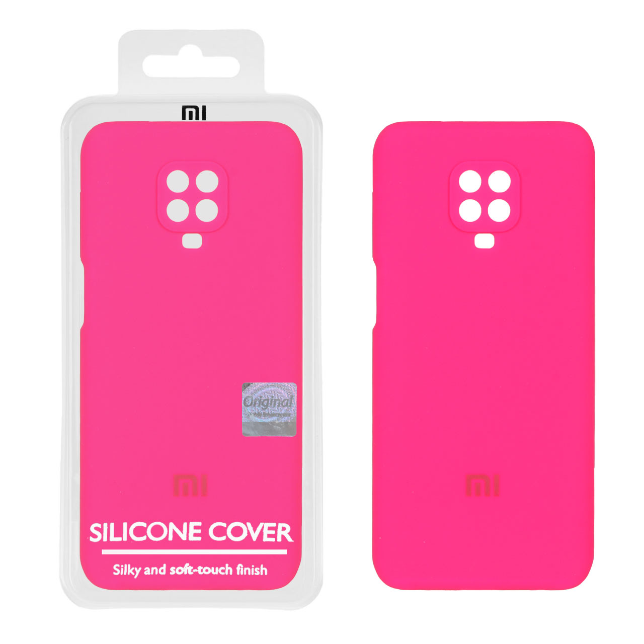 قاب سیلیکونی پاک کنی اورجینال Master Quality مدل Xiaomi Redmi Note 9S / Redmi Note 9 Pro / Redmi Note 9 Pro Max - صورتی فانتزی (پک دار)