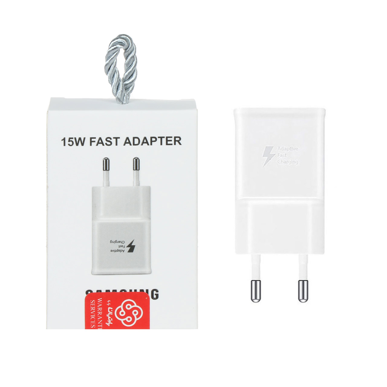 شارژر دیواری فست تک پورت Samsung مدل EP-TA200 15W - سفید (گارانتی پارتیان پایا)  - درجه یک