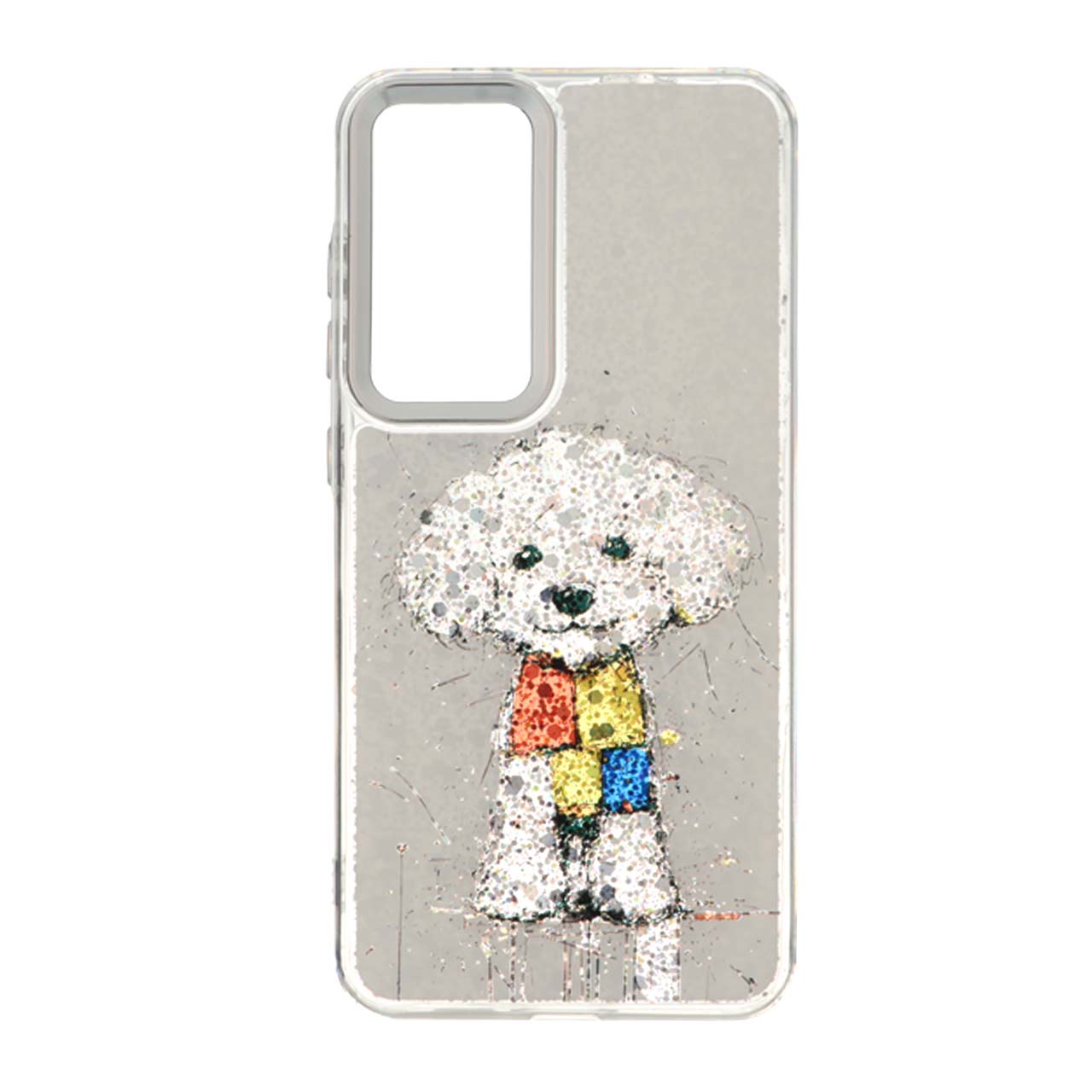 قاب رزینی اکلیلی لنز سیلور Samsung Galaxy S24 FE - طرح 148