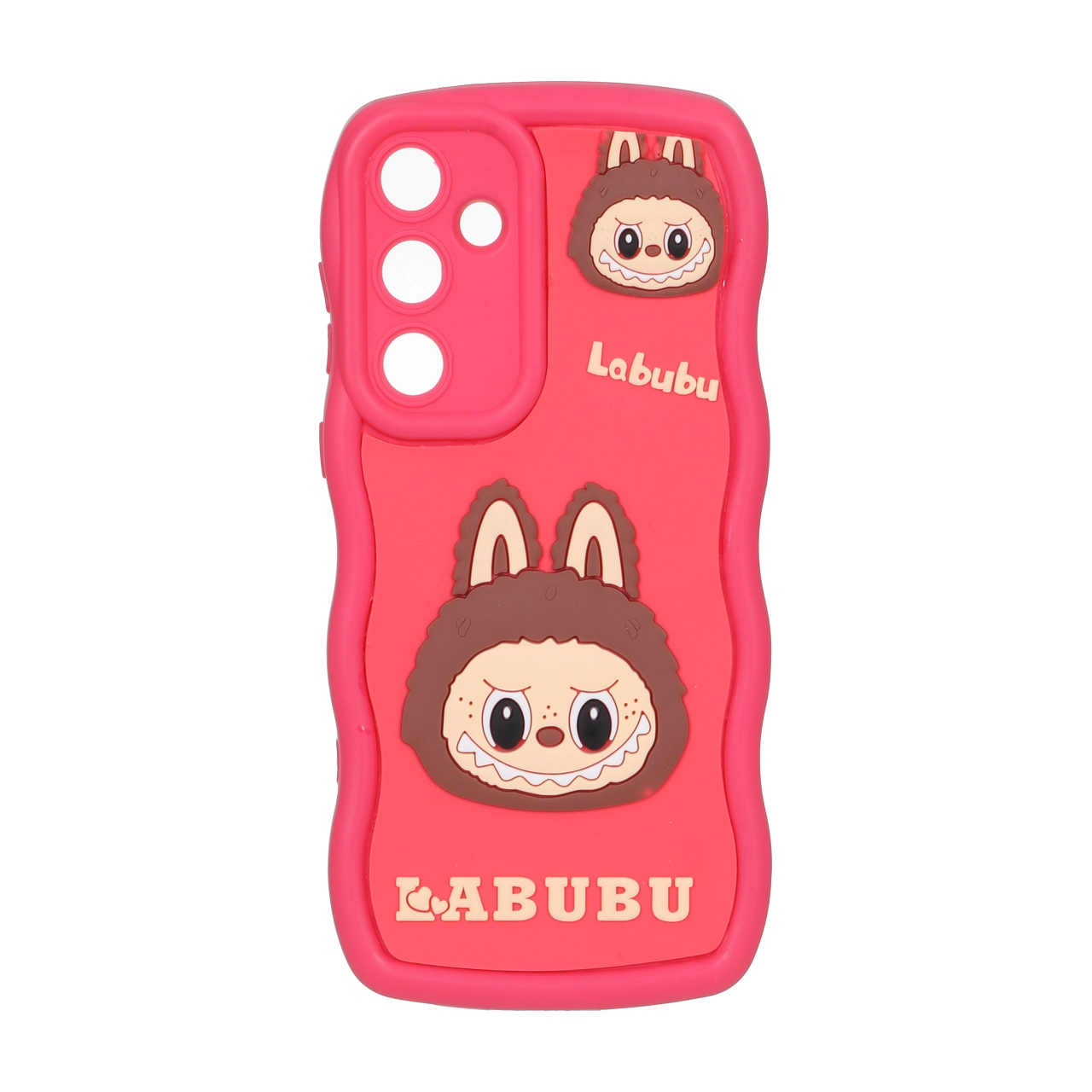 قاب کنگره ای عروسک برجسته محافظ لنزدار Samsung Galaxy A55 - طرح 192