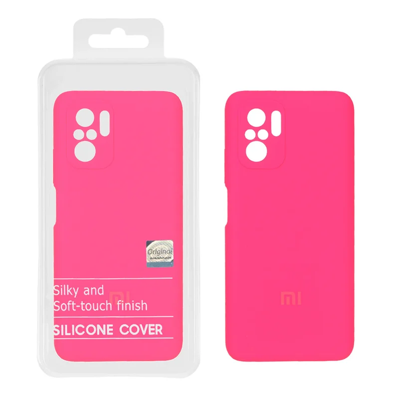 قاب سیلیکونی پاک کنی اورجینال Master Quality مدل Xiaomi Redmi Note 10 4G / Redmi Note 10S / Poco M5S - صورتی فانتزی (پک دار)