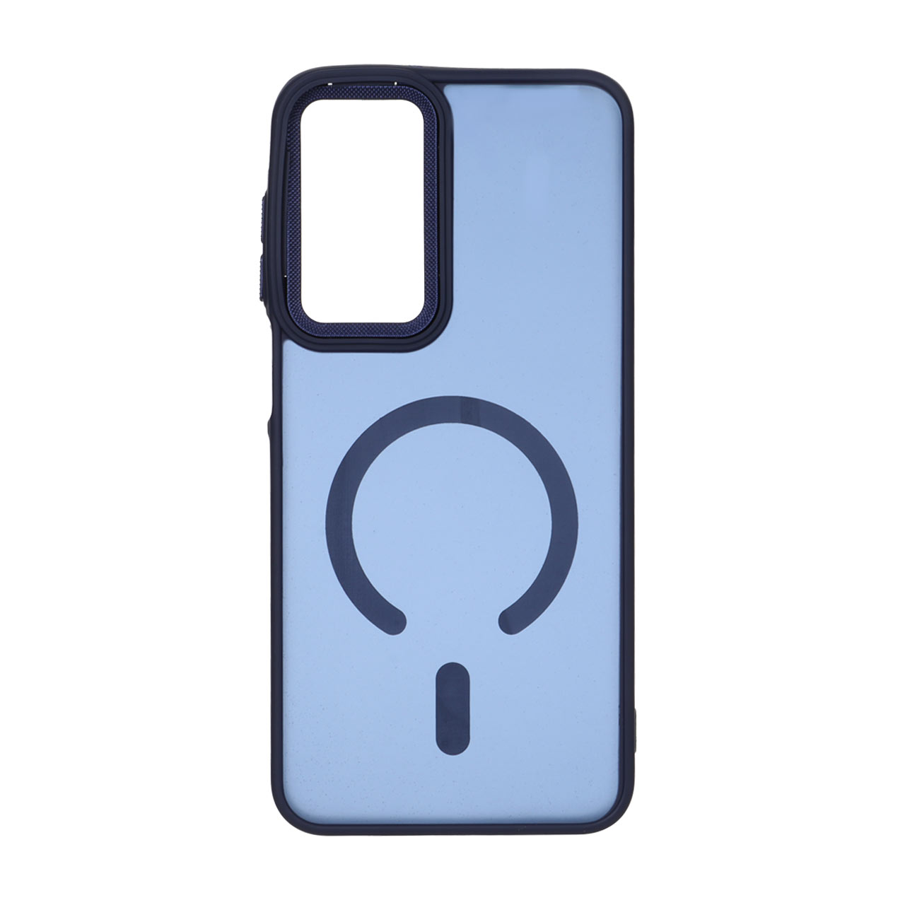 قاب مات لنز کربن طرح مگ سیف دور رنگی Samsung Galaxy A17 / A26 - سرمه ای