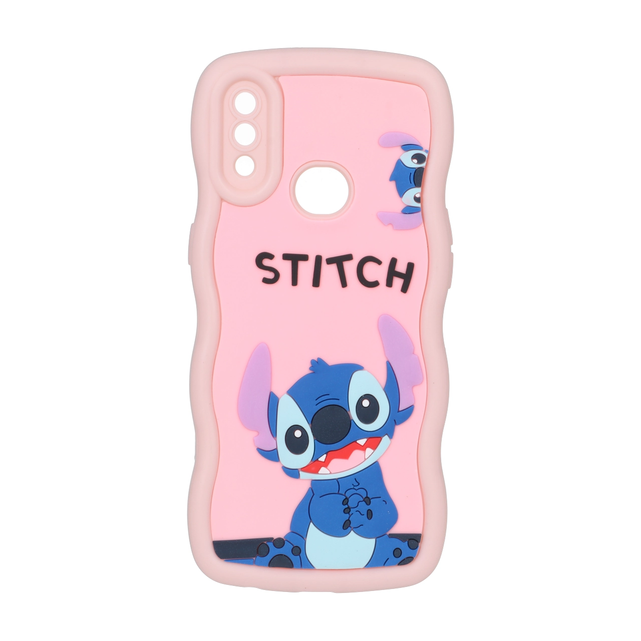 قاب کنگره ای عروسک برجسته محافظ لنزدار Samsung Galaxy A10s - طرح 132