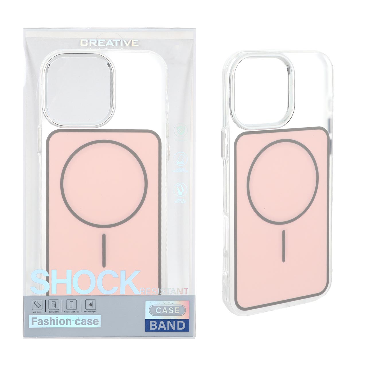 قاب اورجینال Unique Case مات رنگی MagSafe لنز کروم Apple iPhone 16 Pro Max - صورتی (پک دار)