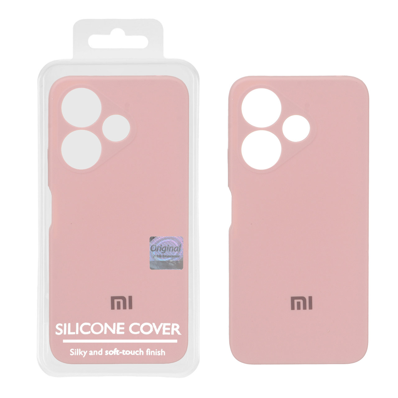 قاب سیلیکونی پاک کنی اورجینال Master Quality مدل Xiaomi Redmi 13X / Redmi 13 4G / Poco M6 4G - صورتی چرک (پک دار )