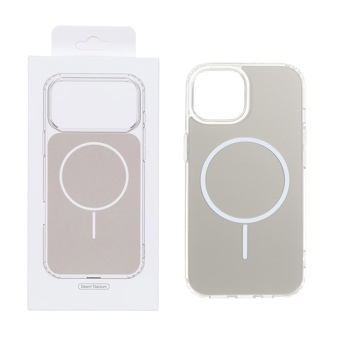 قاب پشت رنگی دور ژله ای با قابلیت شارژ MagSafe مدل Apple iPhone 12 Pro Max - صحرایی (پک دار)