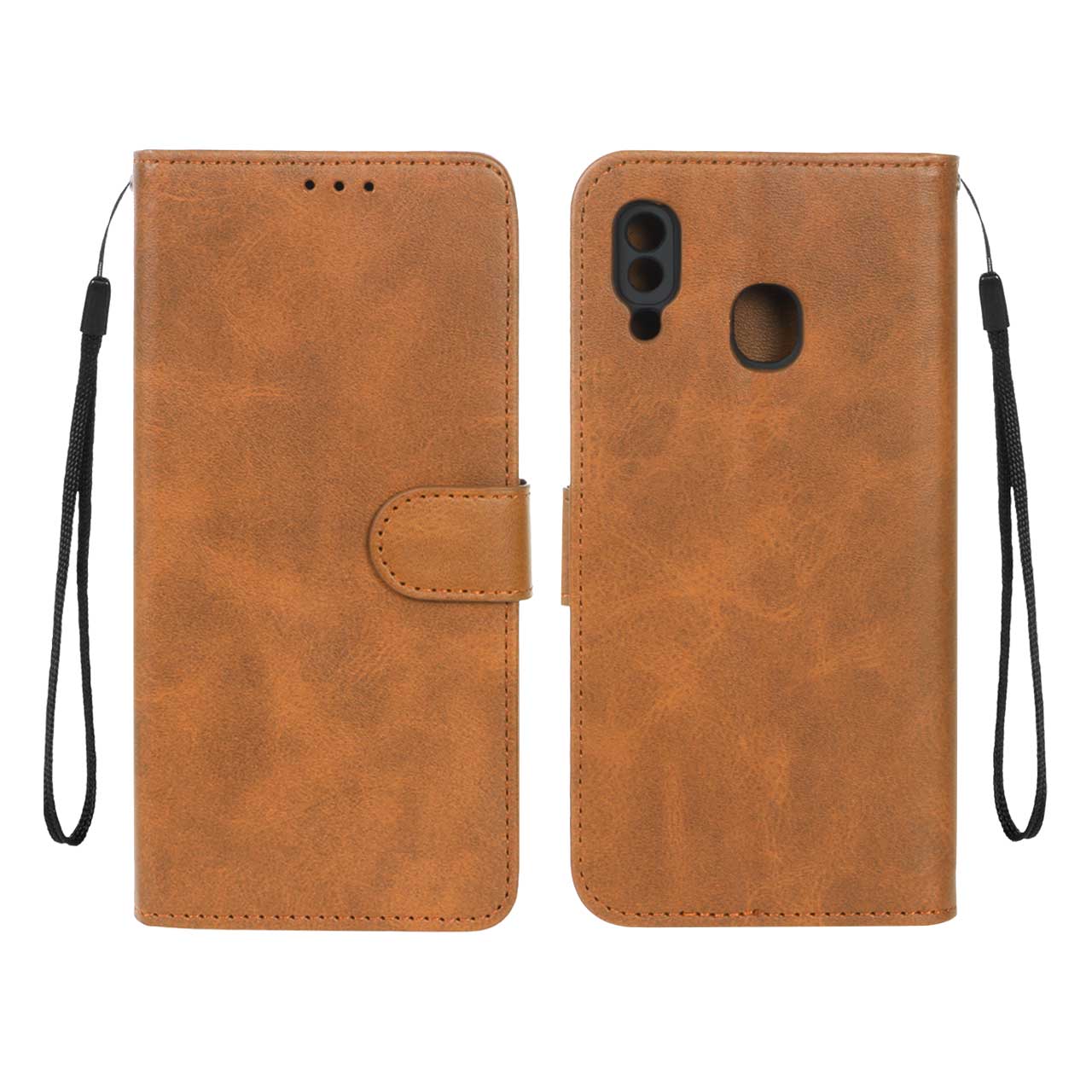 کیف موبایل مگنتی Samsung Galaxy A20 / A30 - عسلی