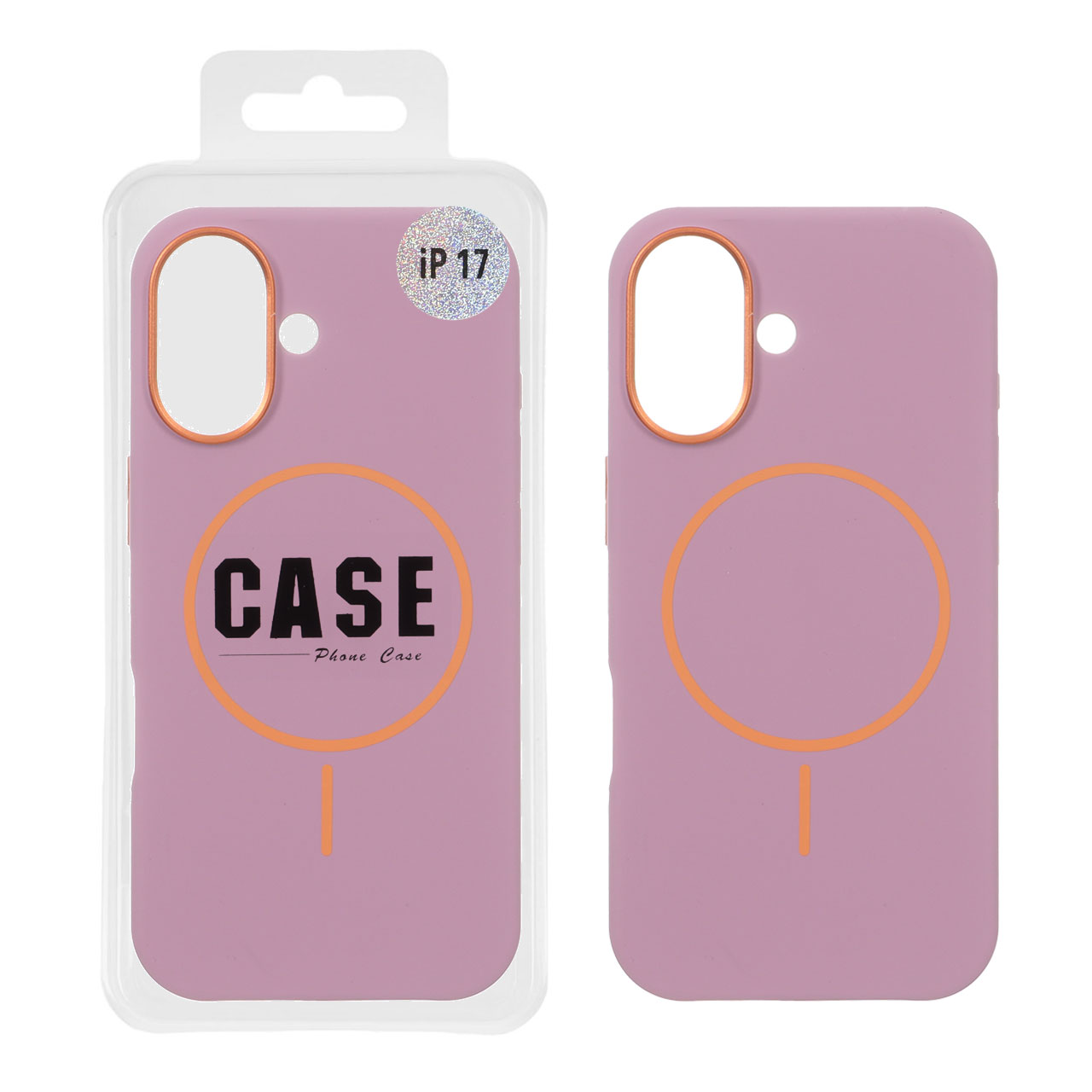 قاب سیلیکونی پاک کنی اورجینال درجه یک MagSafe لنز فلزی Apple iPhone 17 - بنفش (پک دار) - MPS