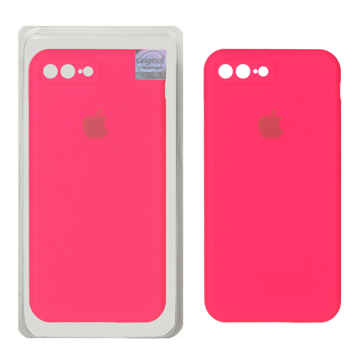 قاب سیلیکونی پاک کنی اورجینال Master Quality مدل Apple iPhone 7 Plus / iPhone 8 Plus - صورتی فانتزی (پک دار)