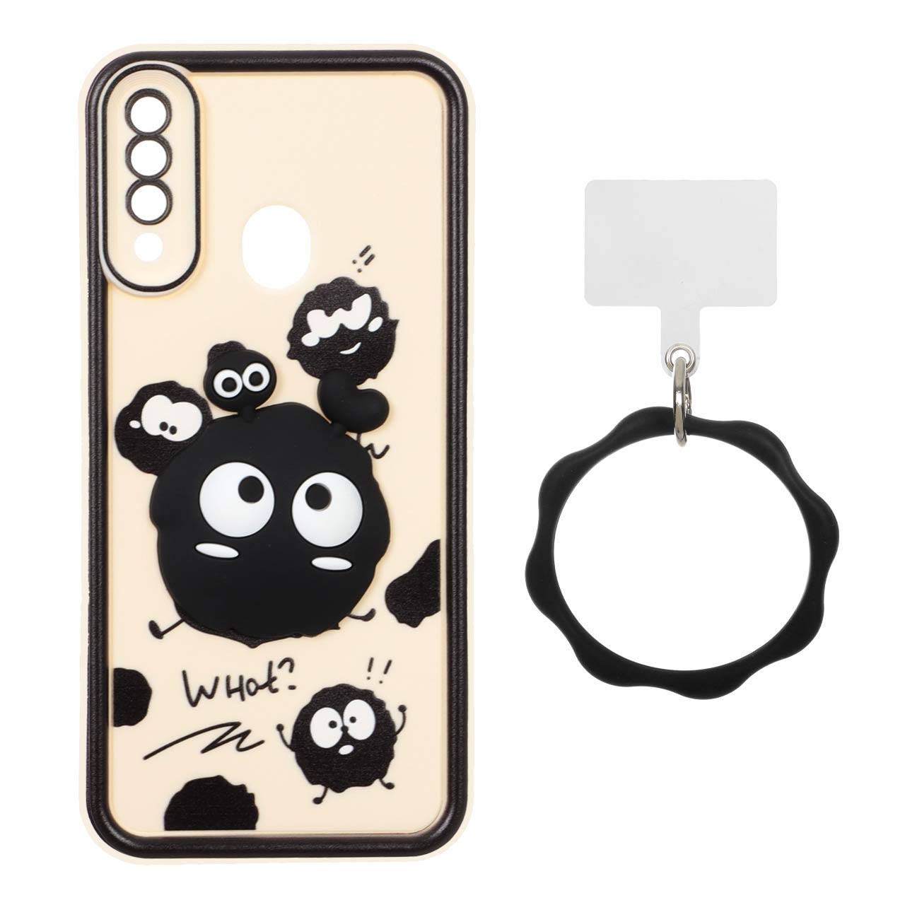 قاب Solid Case عروسک برجسته النگویی Samsung Galaxy A20s - طرح 397