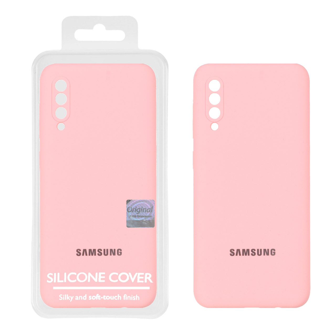 قاب سیلیکونی پاک کنی اورجینال Master Quality مدل Samsung Galaxy A50 / A50s / A30s - صورتی (پک دار)