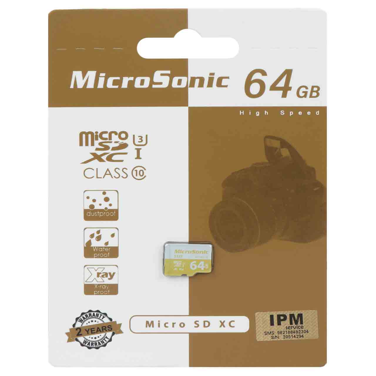 Microsonic MicroSDHC U3 A1 Class10(80MB/s)-64GB