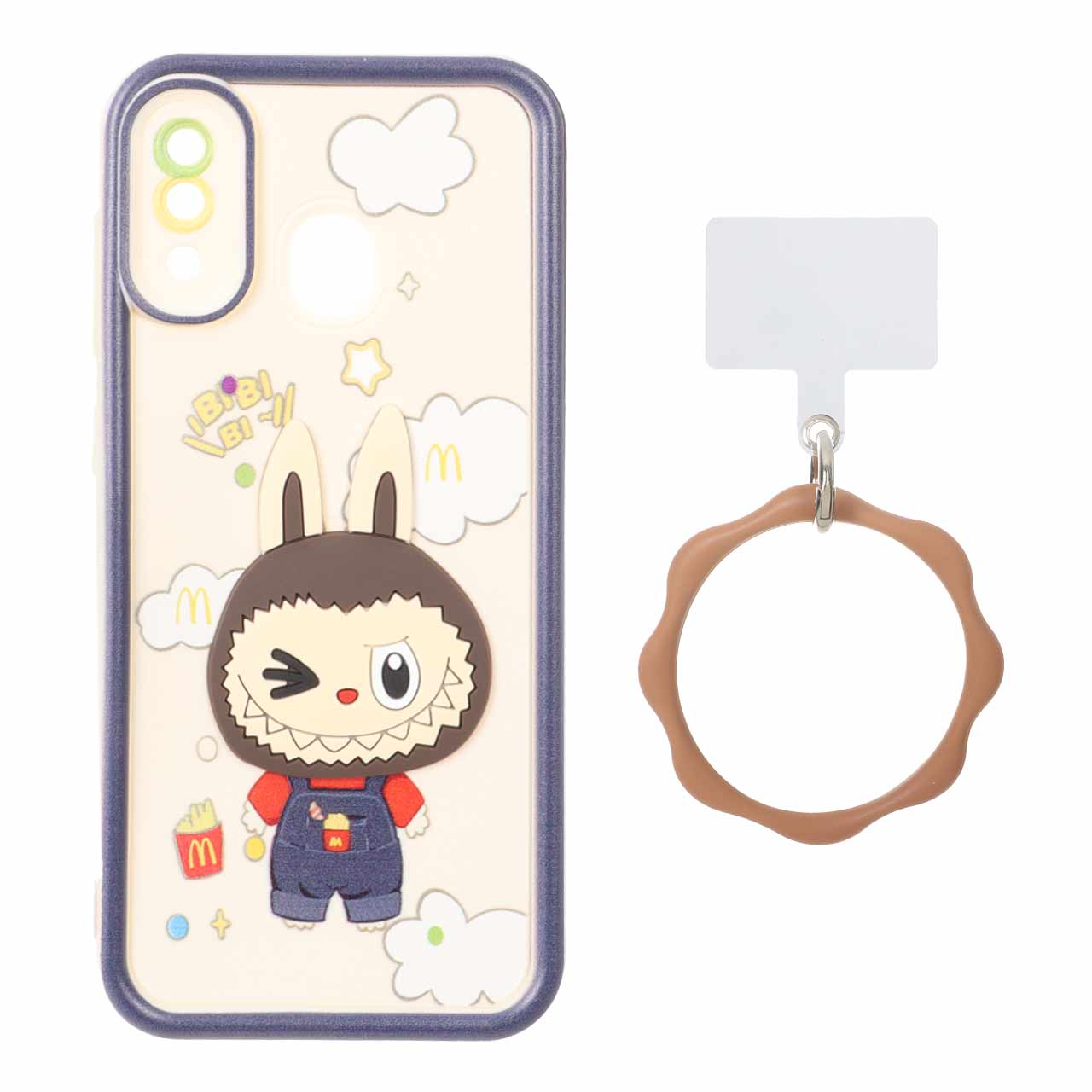 قاب Solid Case عروسک برجسته النگویی Samsung Galaxy A30 / A20 - طرح 124