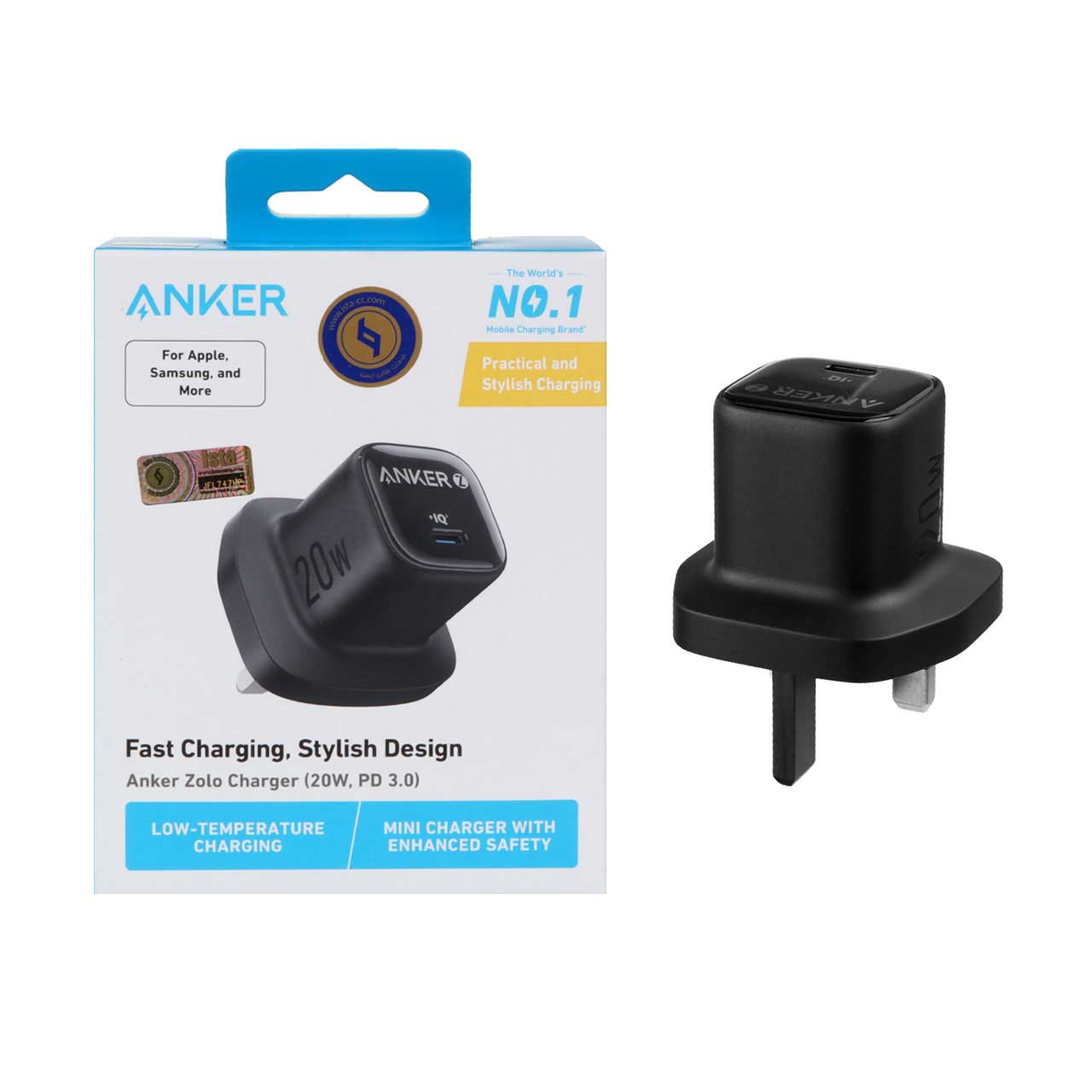 شارژر دیواری PD و فست تک پورت ANKER مدل A2699K11 20W - مشکی - (گارانتی 18 ماهه حافظه طلایی ایستا)