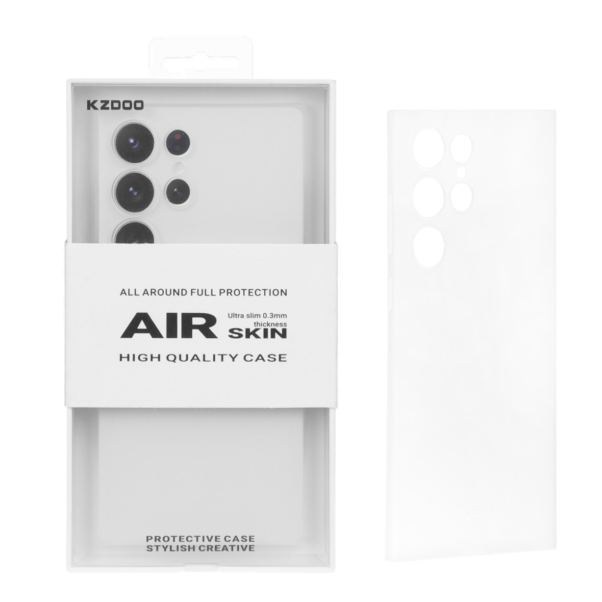 قاب Original KZDoo Air Skin مدل Samsung Galaxy S24 Ultra - سفید (پک دار )