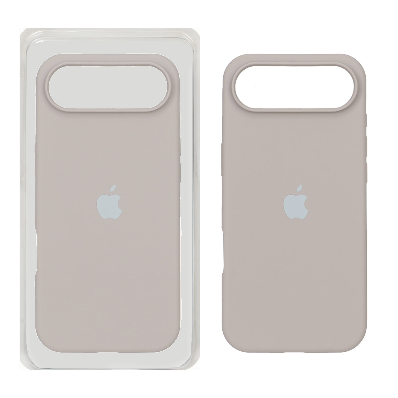 قاب سیلیکونی پاک کنی اورجینال Apple iPhone 17 Air - خاکی (پک اصلی)