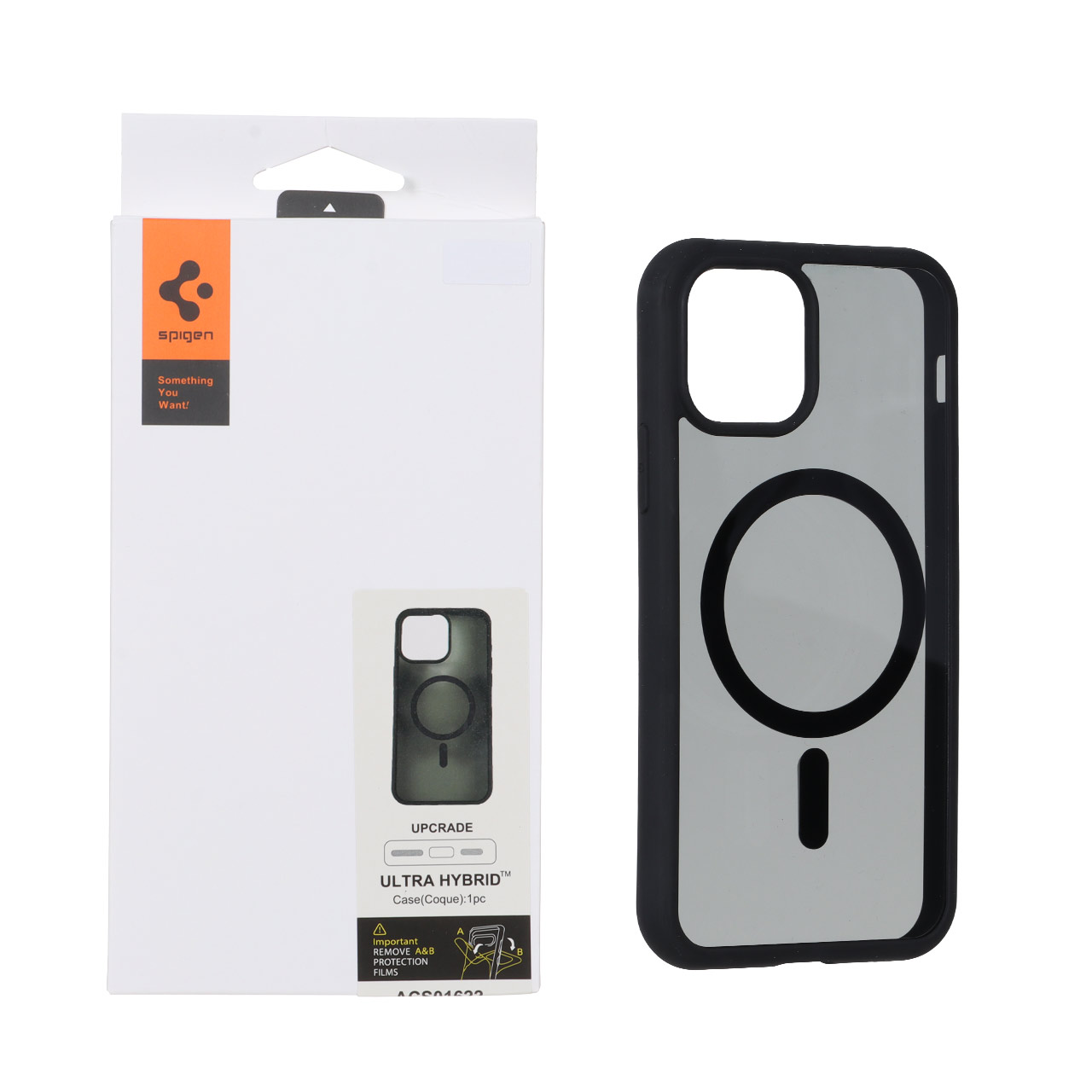 قاب اورجینال Magsafe Spigen با توری اسپیکر فلزی Apple iPhone 11 Pro - مشکی (پک دار)