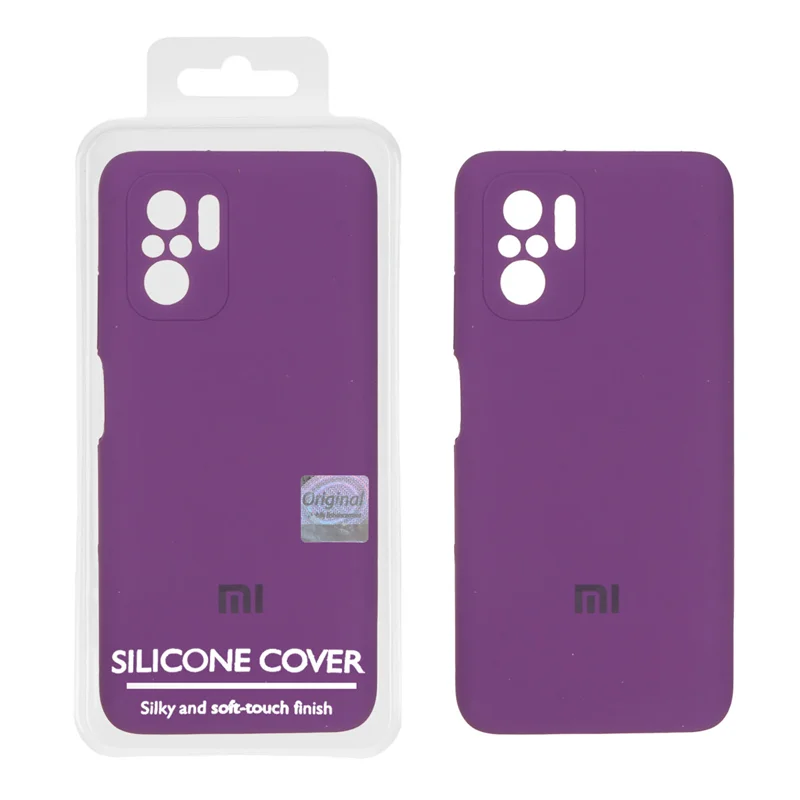 قاب سیلیکونی پاک کنی اورجینال Master Quality مدل Xiaomi Redmi Note 10 4G / Redmi Note 10S / Poco M5S - ارغوانی (پک دار)