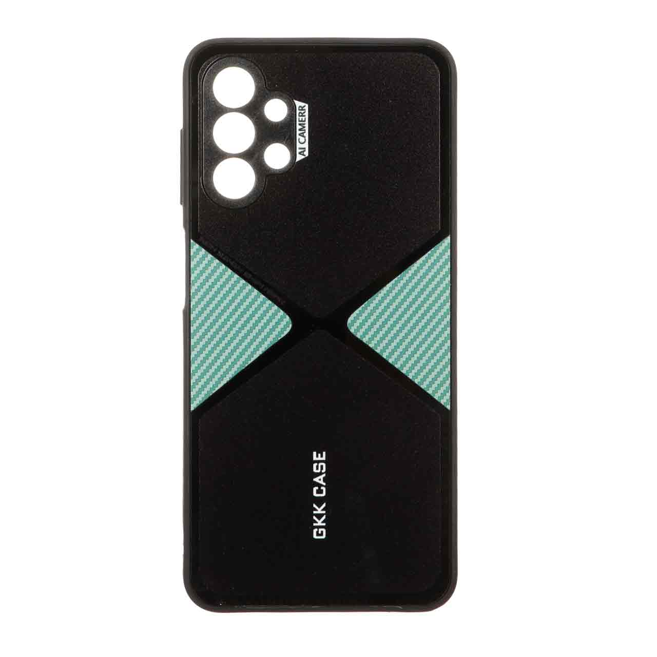 قاب GKK دور براق طرح X محافظ لنزدار Samsung Galaxy A13 4G - سبز