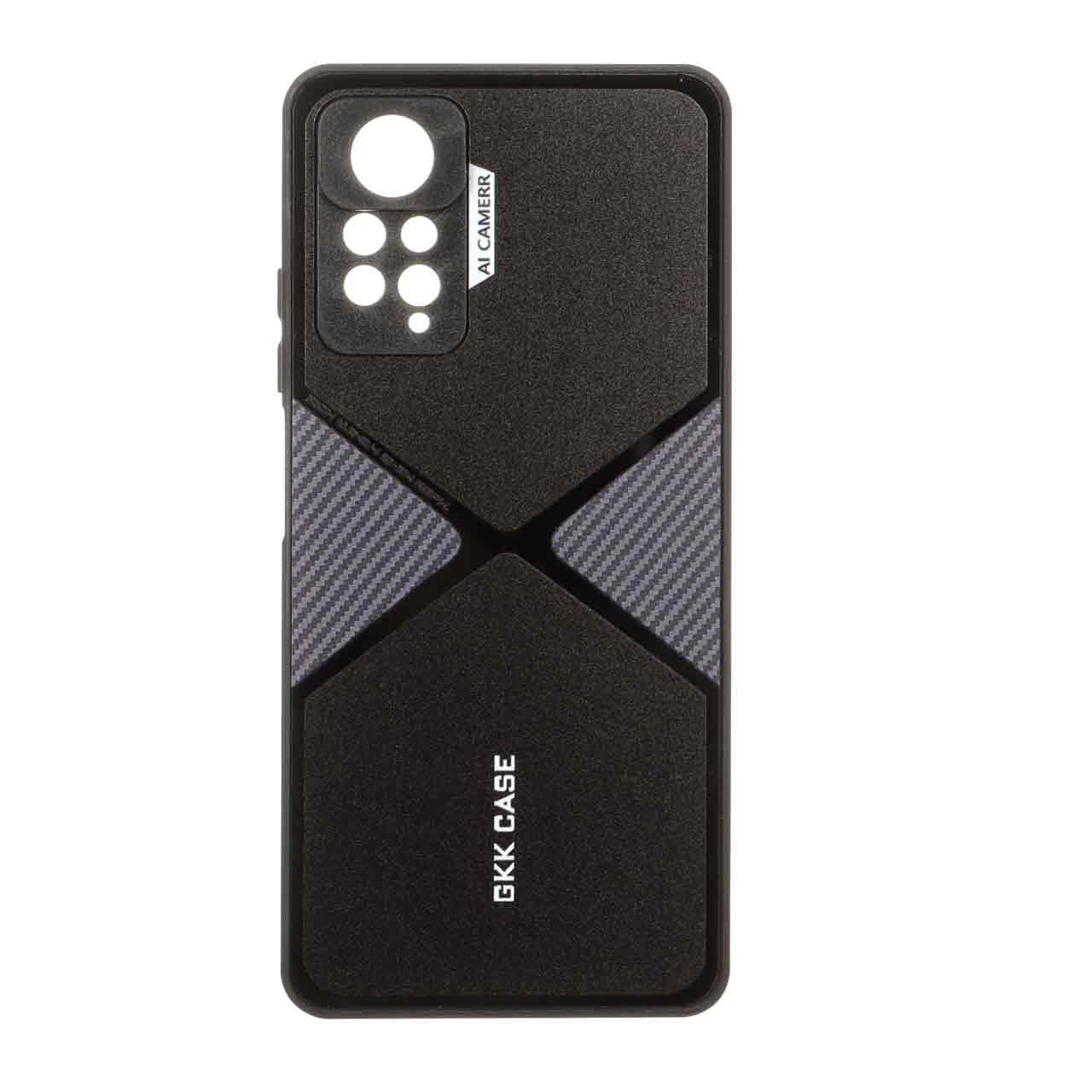 قاب GKK دور براق طرح X محافظ لنزدار Xiaomi Redmi Note 12 Pro 4G / Redmi Note 11 Pro - بنفش