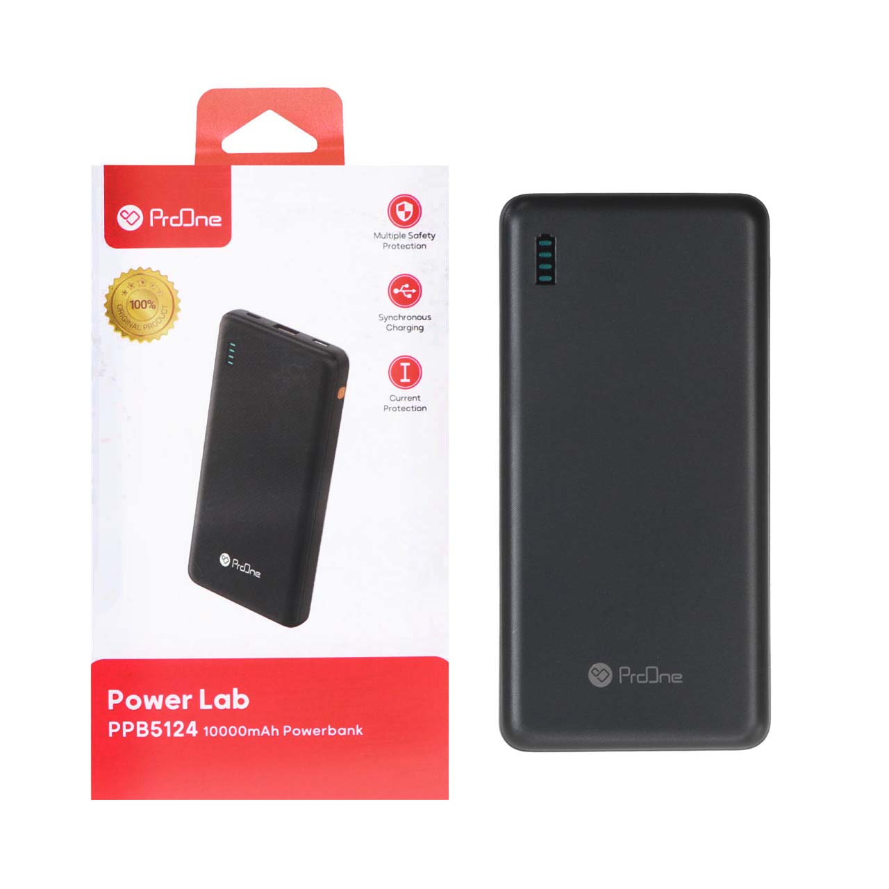 پاوربانک فست شارژ ProOne 10000mAh مدل PPB5124 (22.5 وات) - مشکی (گارانتی 12 ماهه)