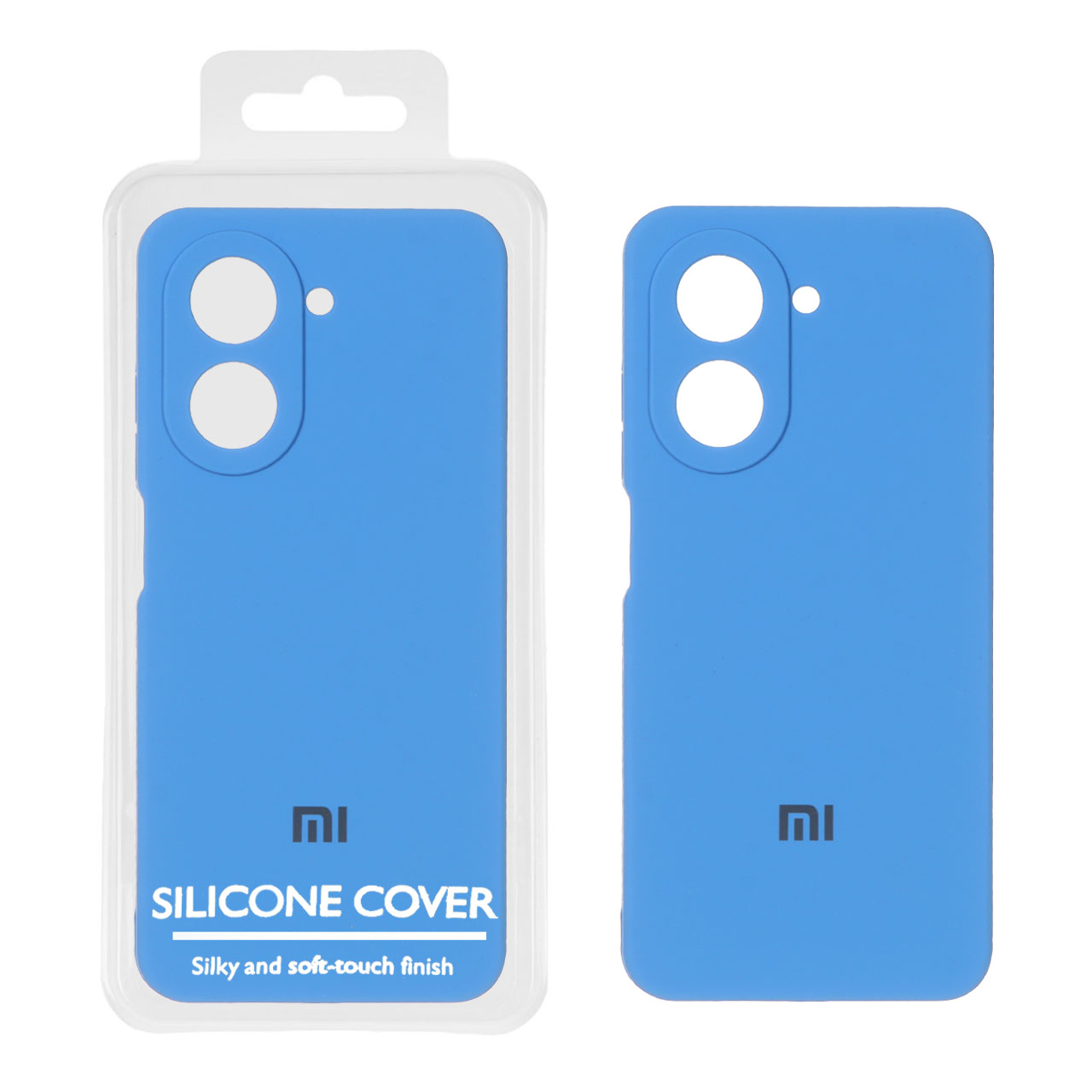 قاب سیلیکونی پاک کنی اورجینال Master Quality مدل Xiaomi Redmi A5 / Poco C71 - آبی (پک دار)