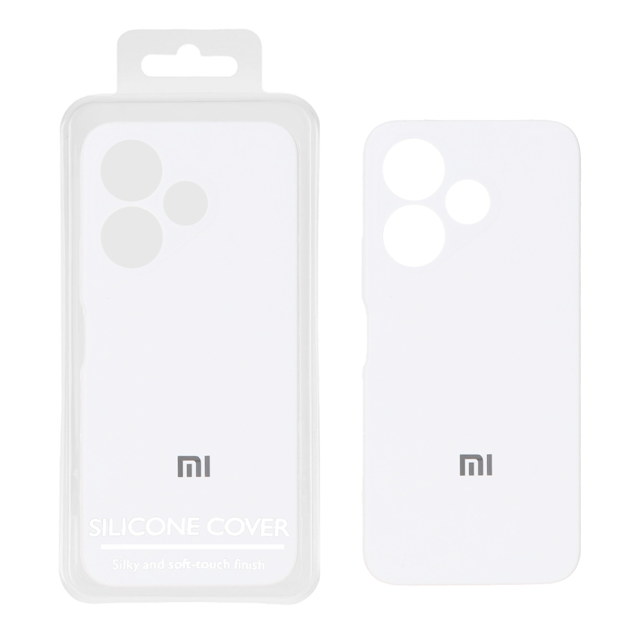 قاب سیلیکونی پاک کنی اورجینال Master Quality مدل Xiaomi Redmi 13X / Redmi 13 4G / Poco M6 4G - سفید (پک دار)