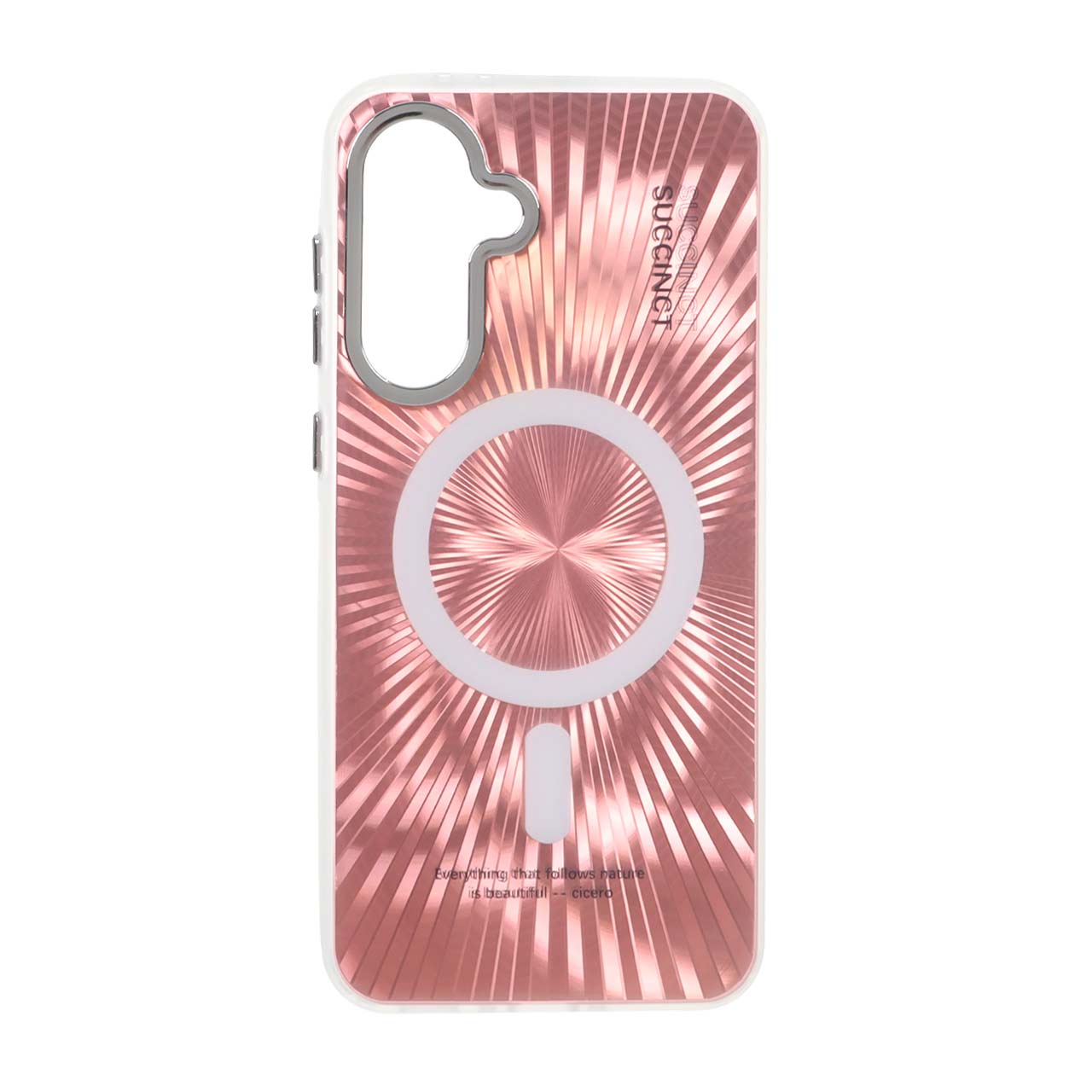 قاب Succinct الحمبرا طرح مگ سیف Xiaomi Poco X7 Pro - صورتی