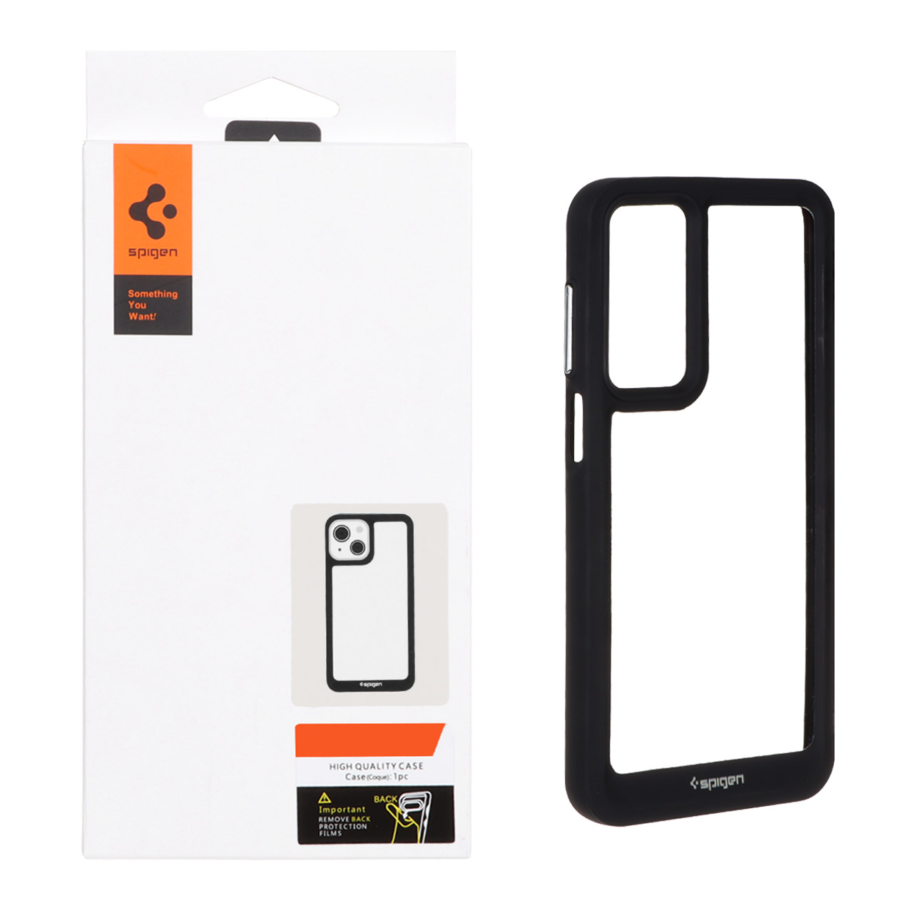 قاب اورجینال Spigen مدل Samsung Galaxy A17 / A16 / A26 - شفاف مشکی