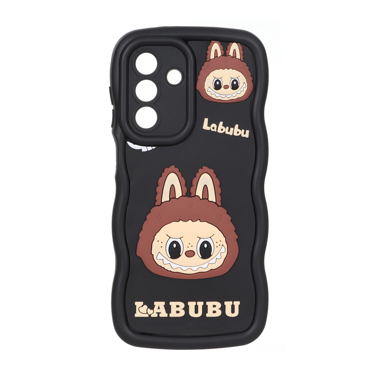 قاب کنگره ای عروسک برجسته محافظ لنزدار Samsung Galaxy A56 / A36 - طرح 177