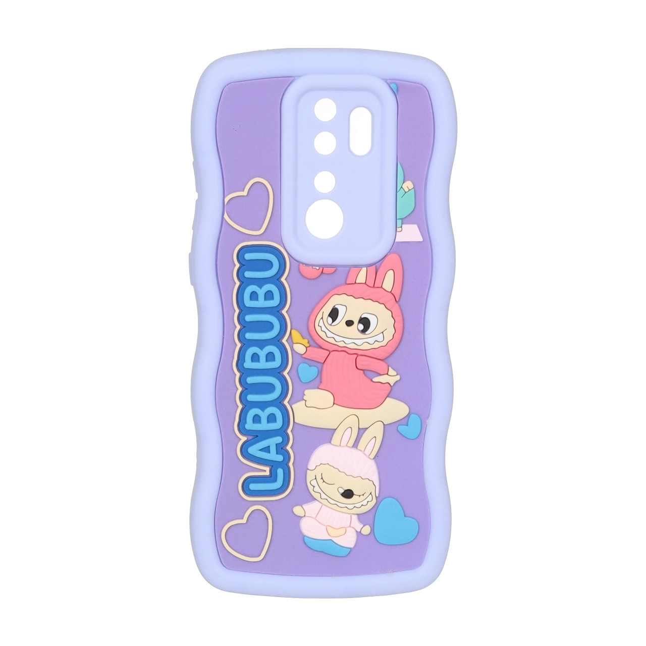 قاب کنگره ای عروسک برجسته محافظ لنزدار Xiaomi Redmi Note 8 Pro - طرح 62