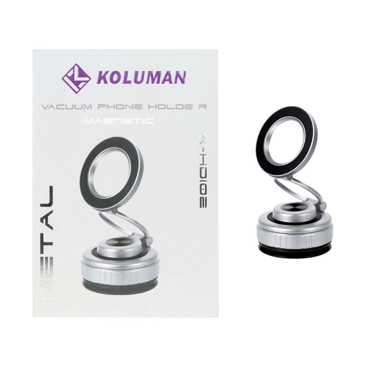 هولدر گوشی موبایل وکیومی Koluman مدل K-HD102 - خاکستری