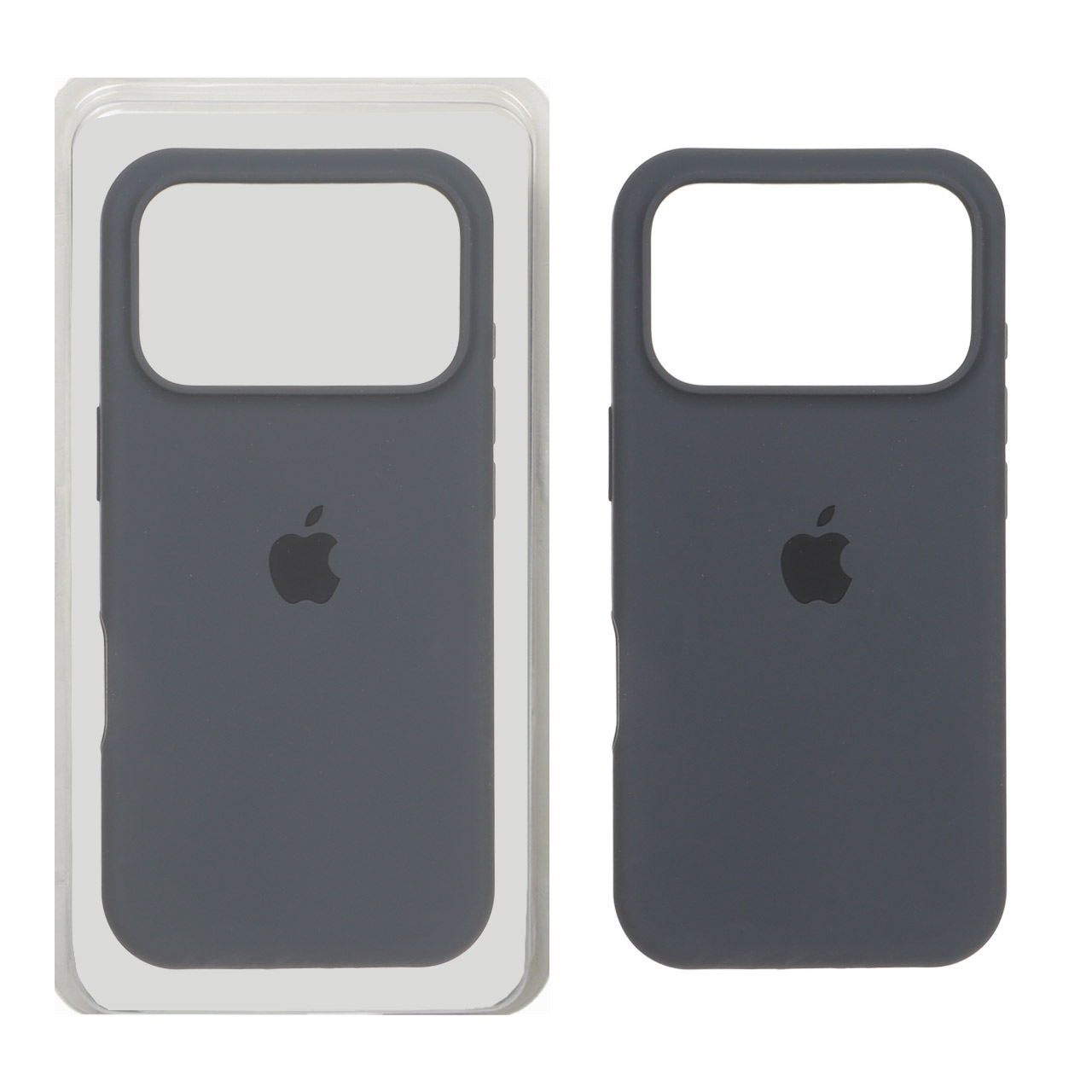 قاب سیلیکونی پاک کنی اورجینال Apple iPhone 17 Pro - خاکستری (پک اصلی)