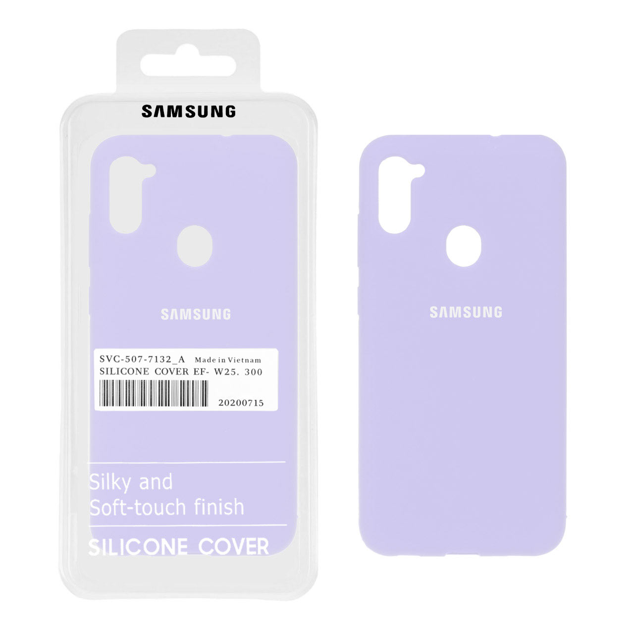 قاب سیلیکونی پاک کنی اورجینال درجه یک Samsung Galaxy A11 / M11 - یاسی (پک دار)