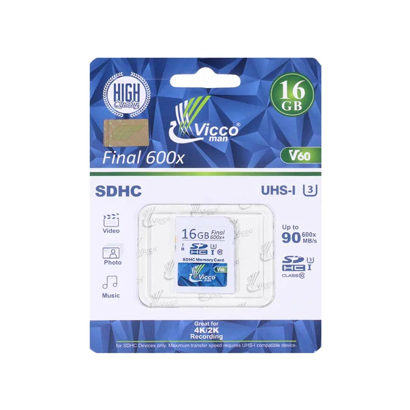Vicco SDHC - Final 600x V60 - 16GB