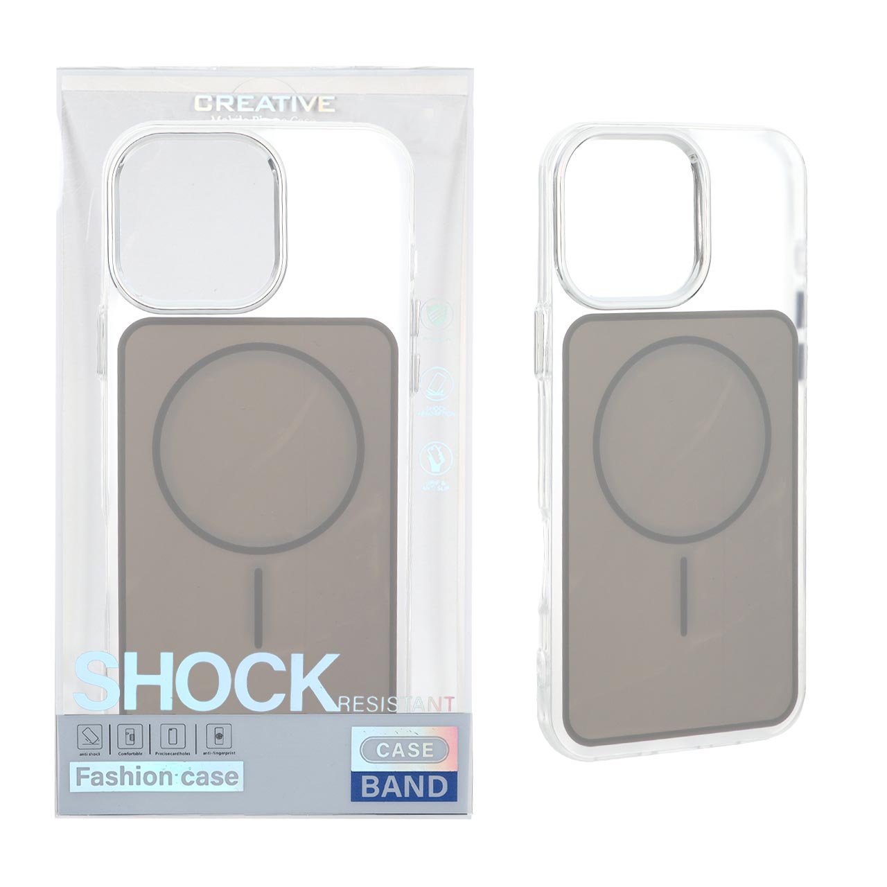 قاب اورجینال Unique Case مات رنگی MagSafe لنز کروم Apple iPhone 16 Pro Max - طوسی (پک دار)