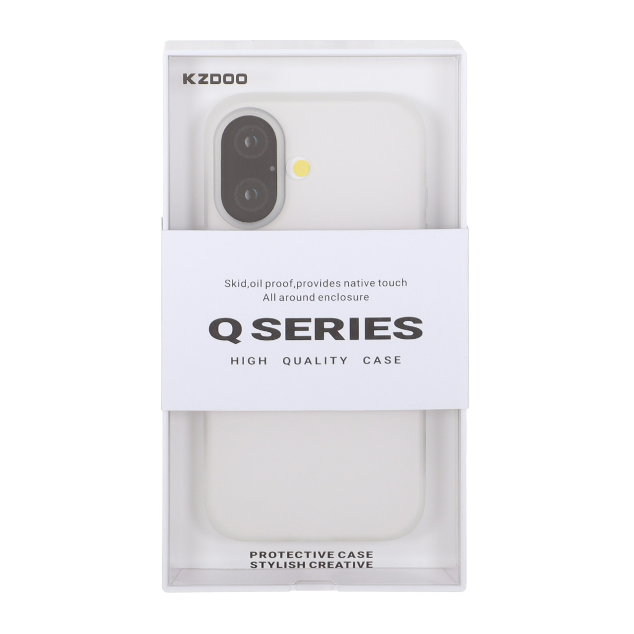قاب Original KZDoo Q Series مدل Apple iPhone 16 - سفید (پک دار) - NTC