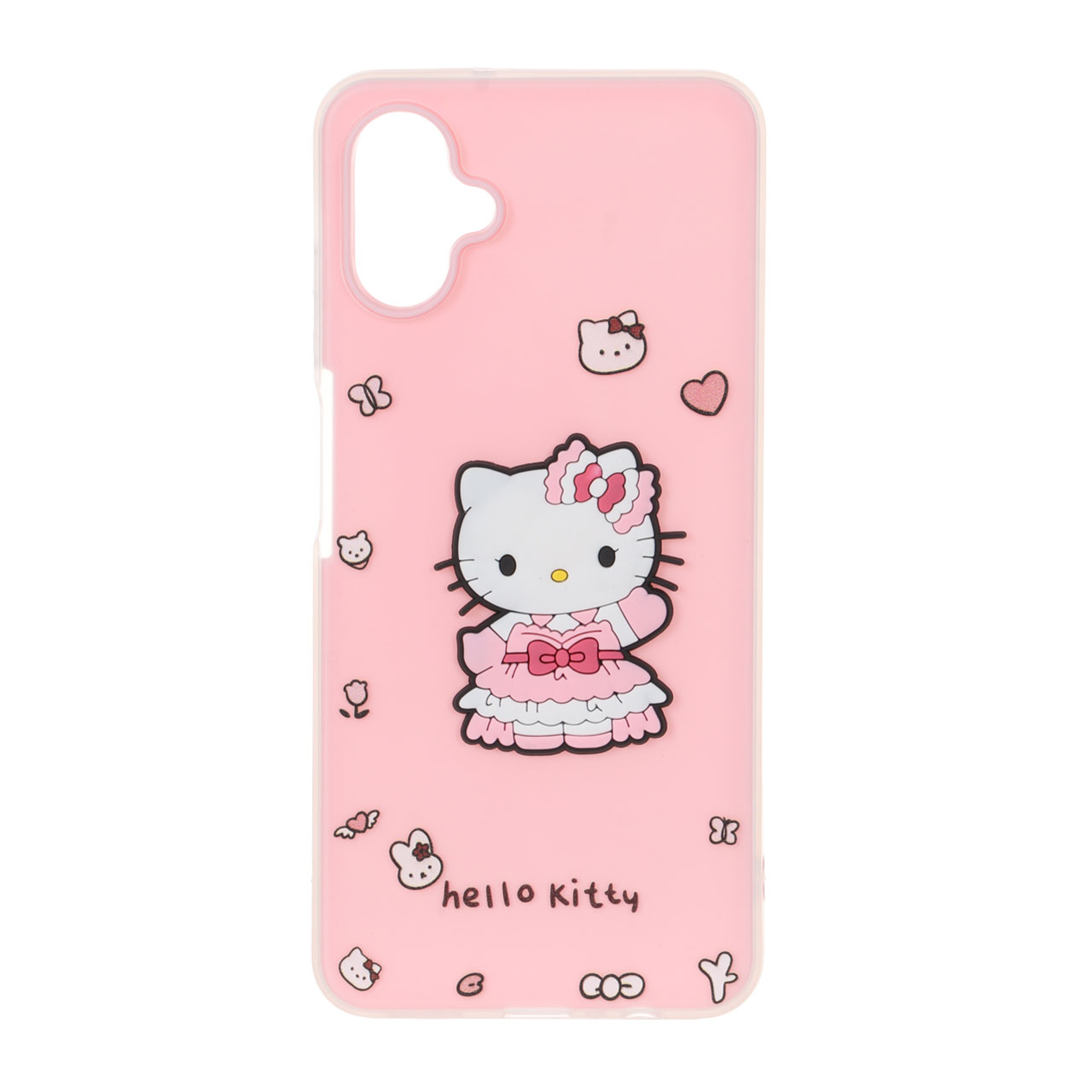 قاب دو لایه مات عروسک برجسته Samsung Galaxy A06 - صورتی