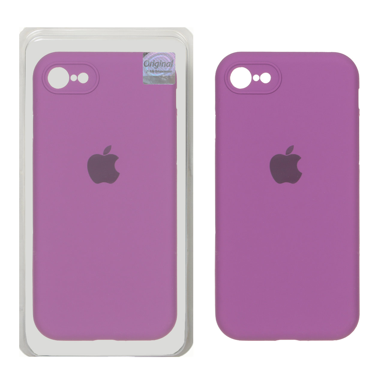 قاب سیلیکونی پاک کنی اورجینال Master Quality مدل Apple iPhone 7 / iPhone 8 / iPhone SE (2020) - ارغوانی (پک دار)