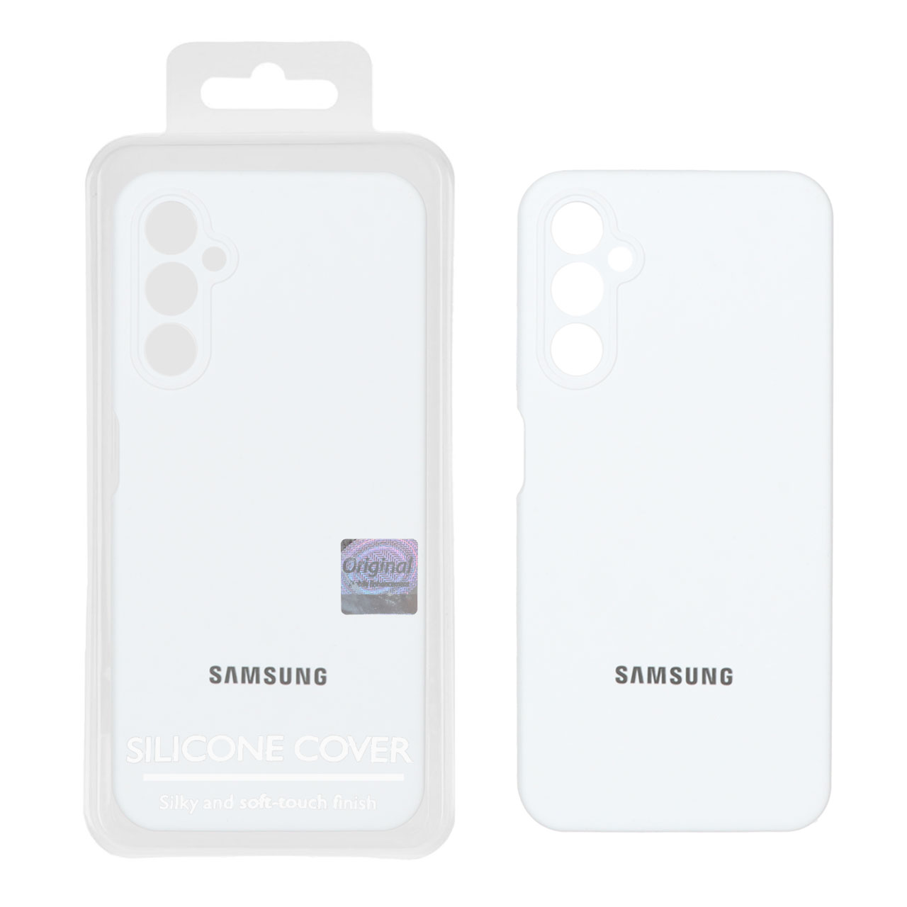 قاب سیلیکونی پاک کنی اورجینال Master Quality مدل Samsung Galaxy A05s - سفید (پک دار)