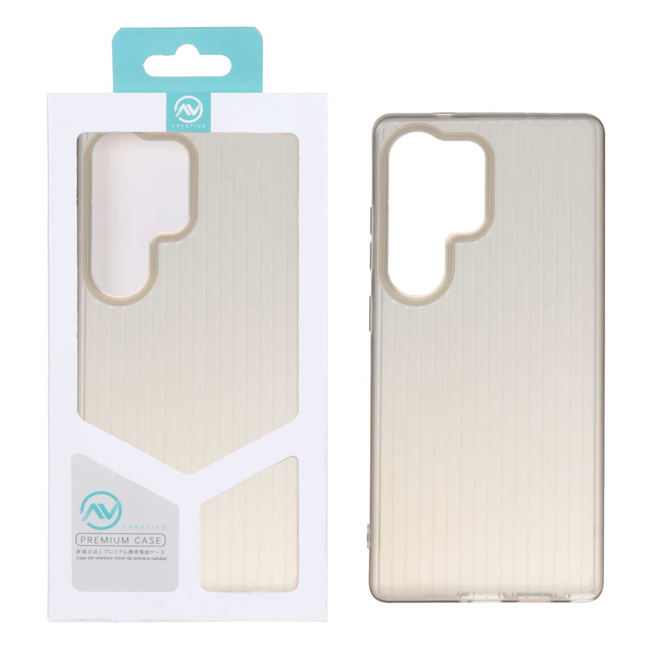 قاب Line Case ژله ای Samsung Galaxy S25 Ultra - خاکستری (پک دار)