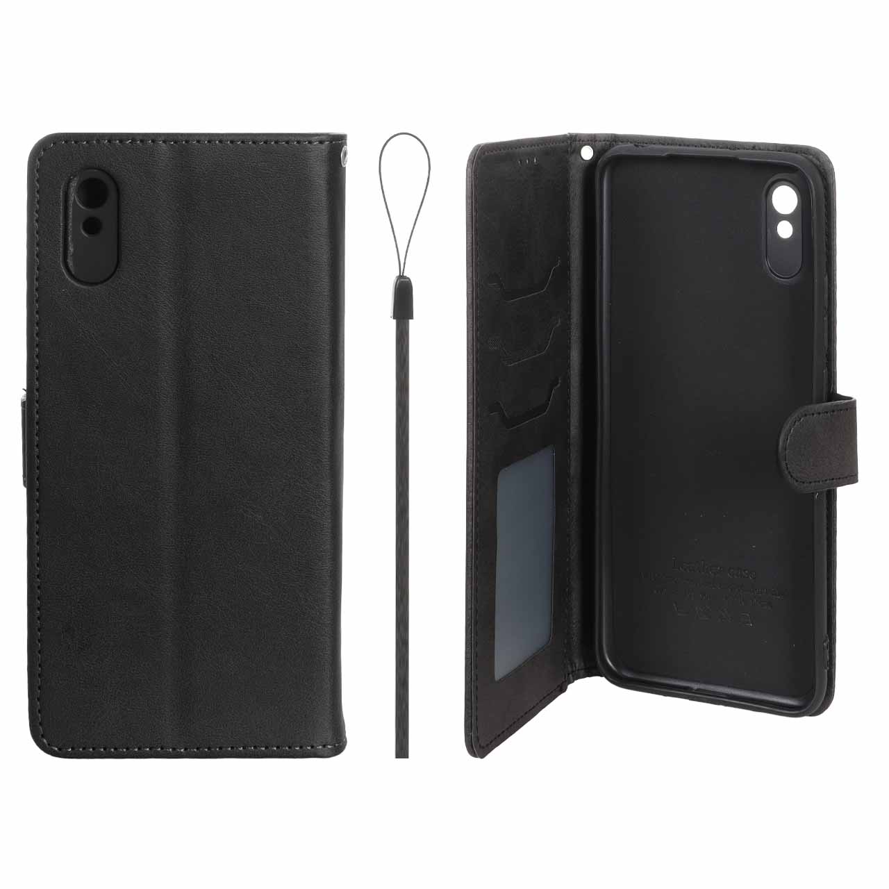 کیف موبایل مگنتی درجه یک داخل خز MNC Plus مدل Xiaomi Redmi 9A / Redmi 9A Sport / Redmi 9AT - مشکی