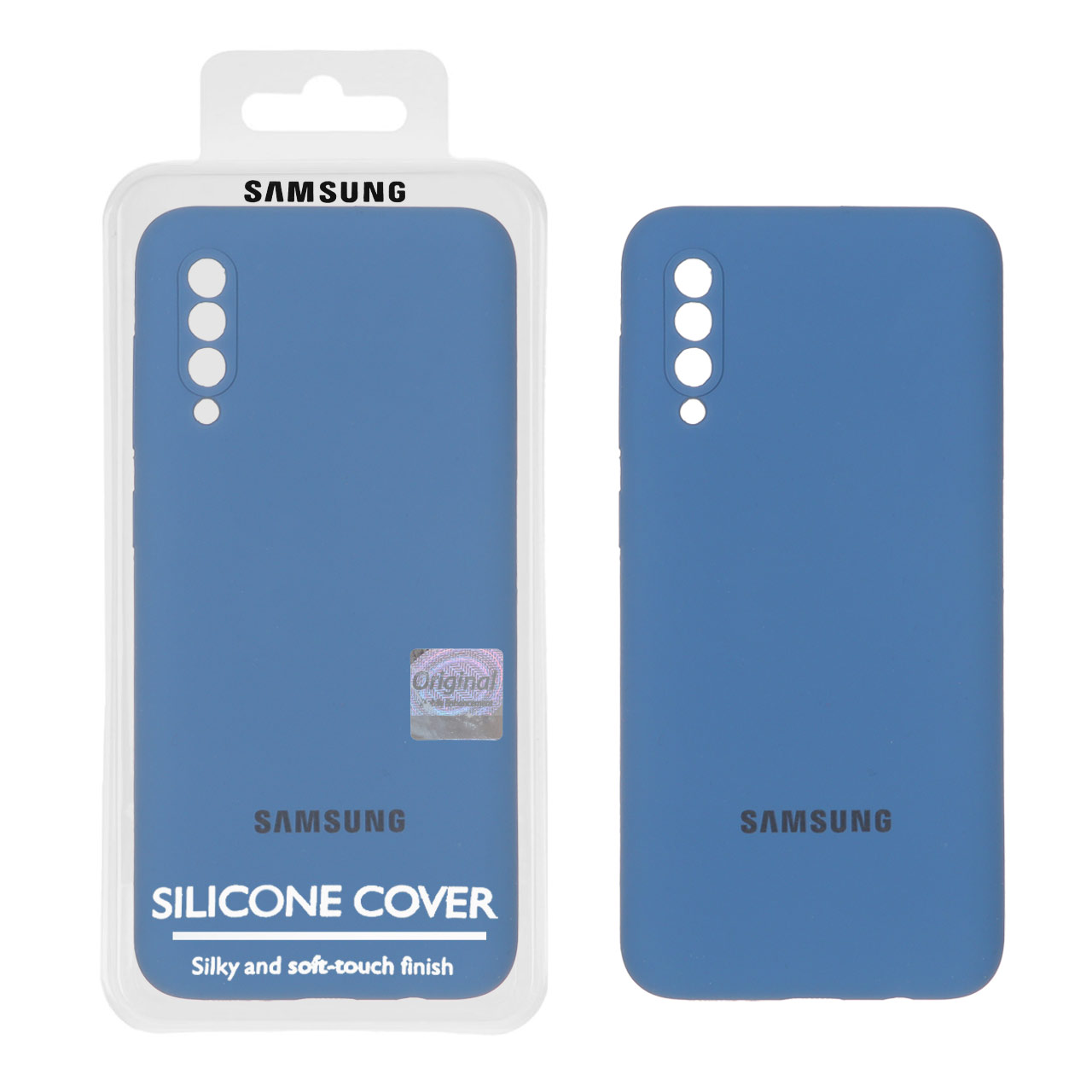 قاب سیلیکونی پاک کنی اورجینال Master Quality مدل Samsung Galaxy A50 / A50s / A30s - آبی تیره (پک دار)